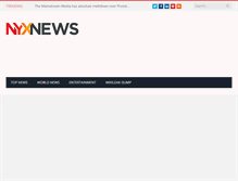 Tablet Screenshot of nyxnews.com